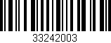 Código de barras (EAN, GTIN, SKU, ISBN): '33242003'
