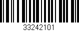 Código de barras (EAN, GTIN, SKU, ISBN): '33242101'