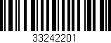 Código de barras (EAN, GTIN, SKU, ISBN): '33242201'