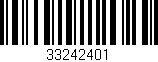 Código de barras (EAN, GTIN, SKU, ISBN): '33242401'