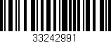 Código de barras (EAN, GTIN, SKU, ISBN): '33242991'