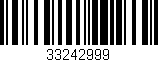 Código de barras (EAN, GTIN, SKU, ISBN): '33242999'