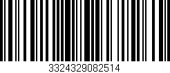 Código de barras (EAN, GTIN, SKU, ISBN): '3324329082514'