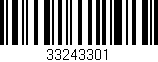 Código de barras (EAN, GTIN, SKU, ISBN): '33243301'