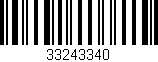 Código de barras (EAN, GTIN, SKU, ISBN): '33243340'