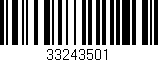 Código de barras (EAN, GTIN, SKU, ISBN): '33243501'
