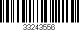 Código de barras (EAN, GTIN, SKU, ISBN): '33243556'