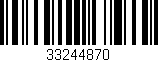 Código de barras (EAN, GTIN, SKU, ISBN): '33244870'