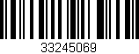 Código de barras (EAN, GTIN, SKU, ISBN): '33245069'