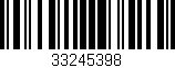 Código de barras (EAN, GTIN, SKU, ISBN): '33245398'
