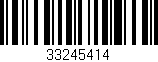 Código de barras (EAN, GTIN, SKU, ISBN): '33245414'