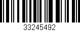 Código de barras (EAN, GTIN, SKU, ISBN): '33245492'