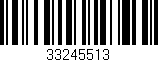 Código de barras (EAN, GTIN, SKU, ISBN): '33245513'