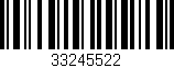 Código de barras (EAN, GTIN, SKU, ISBN): '33245522'