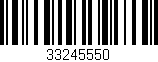Código de barras (EAN, GTIN, SKU, ISBN): '33245550'