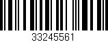 Código de barras (EAN, GTIN, SKU, ISBN): '33245561'
