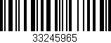 Código de barras (EAN, GTIN, SKU, ISBN): '33245965'