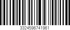 Código de barras (EAN, GTIN, SKU, ISBN): '3324596741961'