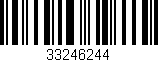 Código de barras (EAN, GTIN, SKU, ISBN): '33246244'