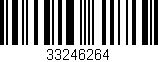 Código de barras (EAN, GTIN, SKU, ISBN): '33246264'