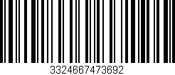 Código de barras (EAN, GTIN, SKU, ISBN): '3324667473692'