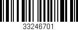 Código de barras (EAN, GTIN, SKU, ISBN): '33246701'