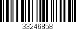 Código de barras (EAN, GTIN, SKU, ISBN): '33246858'