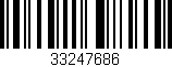 Código de barras (EAN, GTIN, SKU, ISBN): '33247686'