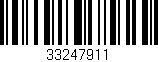 Código de barras (EAN, GTIN, SKU, ISBN): '33247911'