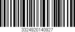 Código de barras (EAN, GTIN, SKU, ISBN): '3324920140927'