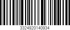 Código de barras (EAN, GTIN, SKU, ISBN): '3324920140934'