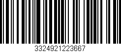 Código de barras (EAN, GTIN, SKU, ISBN): '3324921223667'