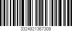 Código de barras (EAN, GTIN, SKU, ISBN): '3324921367309'