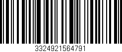 Código de barras (EAN, GTIN, SKU, ISBN): '3324921564791'