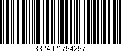 Código de barras (EAN, GTIN, SKU, ISBN): '3324921794297'