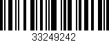 Código de barras (EAN, GTIN, SKU, ISBN): '33249242'