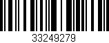 Código de barras (EAN, GTIN, SKU, ISBN): '33249279'