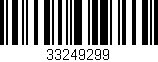 Código de barras (EAN, GTIN, SKU, ISBN): '33249299'