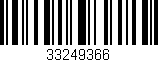 Código de barras (EAN, GTIN, SKU, ISBN): '33249366'