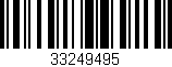 Código de barras (EAN, GTIN, SKU, ISBN): '33249495'