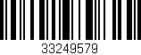 Código de barras (EAN, GTIN, SKU, ISBN): '33249579'