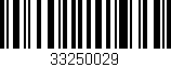 Código de barras (EAN, GTIN, SKU, ISBN): '33250029'