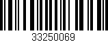 Código de barras (EAN, GTIN, SKU, ISBN): '33250069'