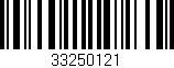 Código de barras (EAN, GTIN, SKU, ISBN): '33250121'