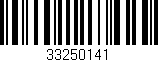 Código de barras (EAN, GTIN, SKU, ISBN): '33250141'