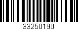 Código de barras (EAN, GTIN, SKU, ISBN): '33250190'