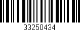 Código de barras (EAN, GTIN, SKU, ISBN): '33250434'