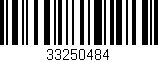 Código de barras (EAN, GTIN, SKU, ISBN): '33250484'