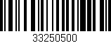 Código de barras (EAN, GTIN, SKU, ISBN): '33250500'