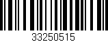 Código de barras (EAN, GTIN, SKU, ISBN): '33250515'